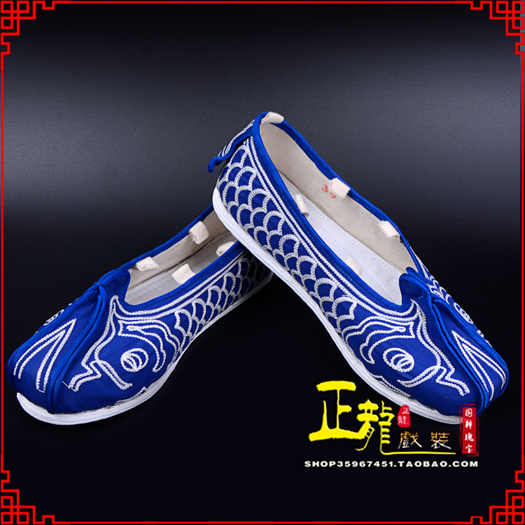 大竹戏鞋舞台演出鞋水路英雄三义斋布底鱼鳞洒