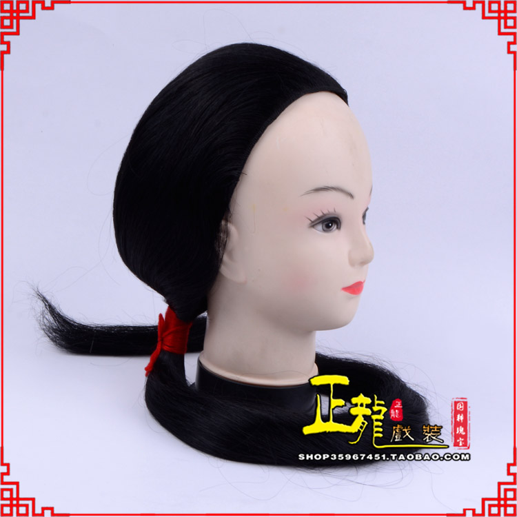 大竹古装影视演出头套花旦假发 真发古装发